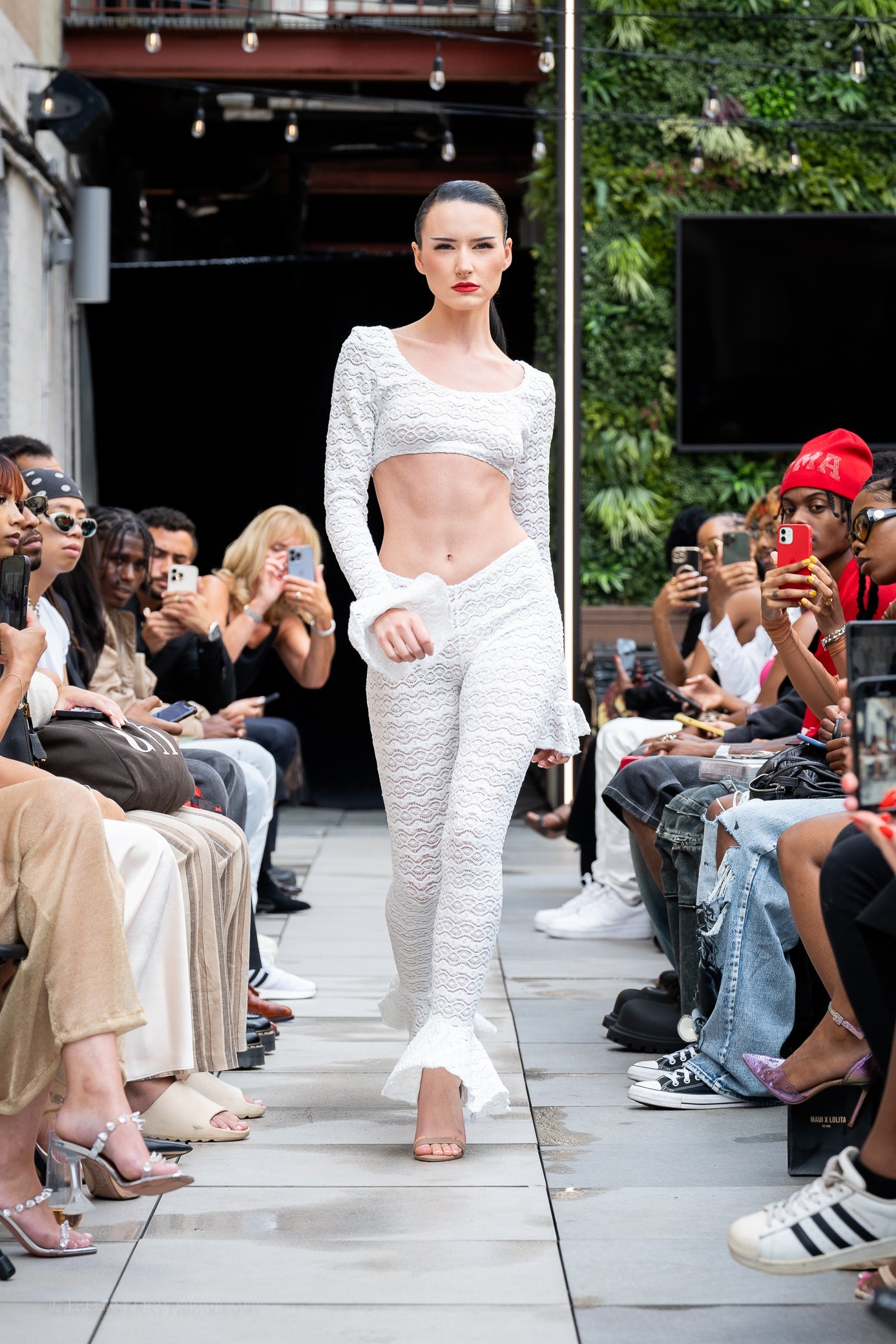 Scarlet Black Lace Knit Set