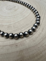 8mm Sterling Pearl Necklace - 18 inch - The Classic pearl necklace