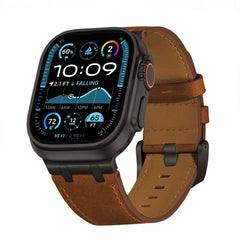 Premium AP Leather Band for Apple Watch - Vintage Design