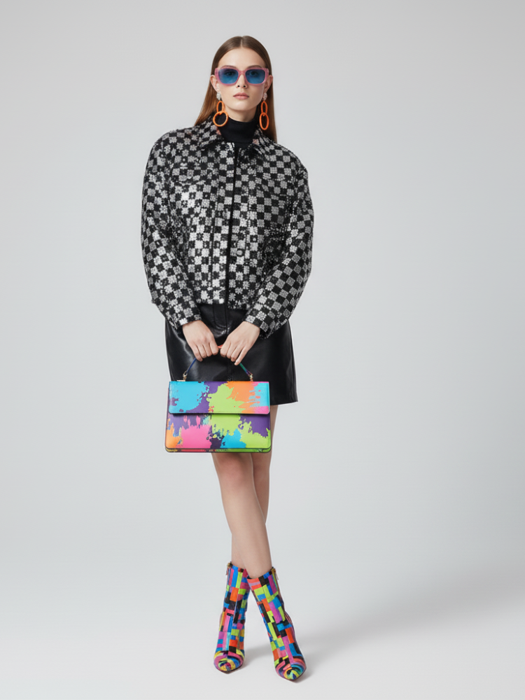 MEATPACKING Sequin Tuxedo Blazer Jacket BYMANYC ® New York