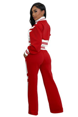 WOMEN FASHION CASUAL TWO PIECE PANT SET