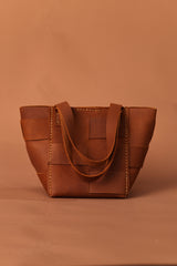 CARMEN BASKET BAG // CAMEL