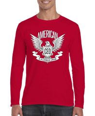 American CEO Patriotic Eagle Men's Long Sleeve Shirt