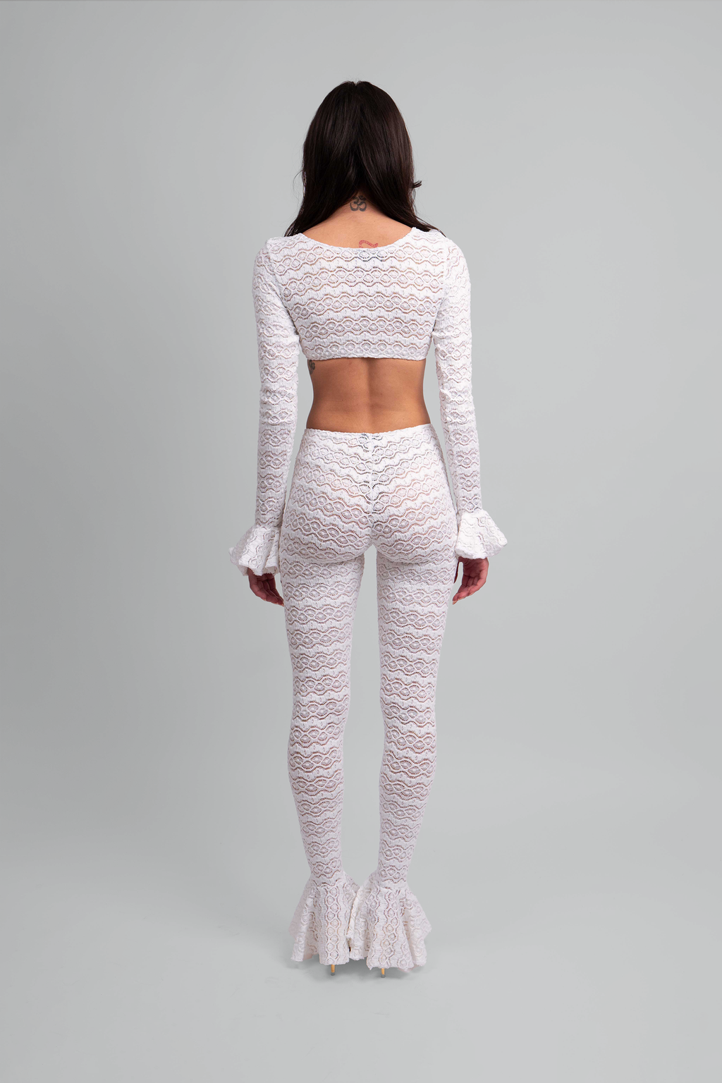 Scarlet Black Lace Knit Set