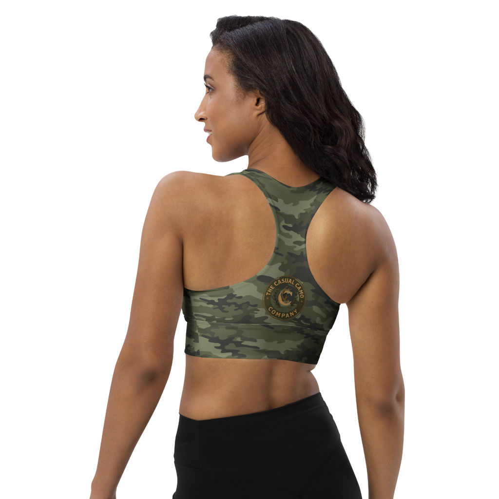 The Casual Camo Company Longline Sports Bra