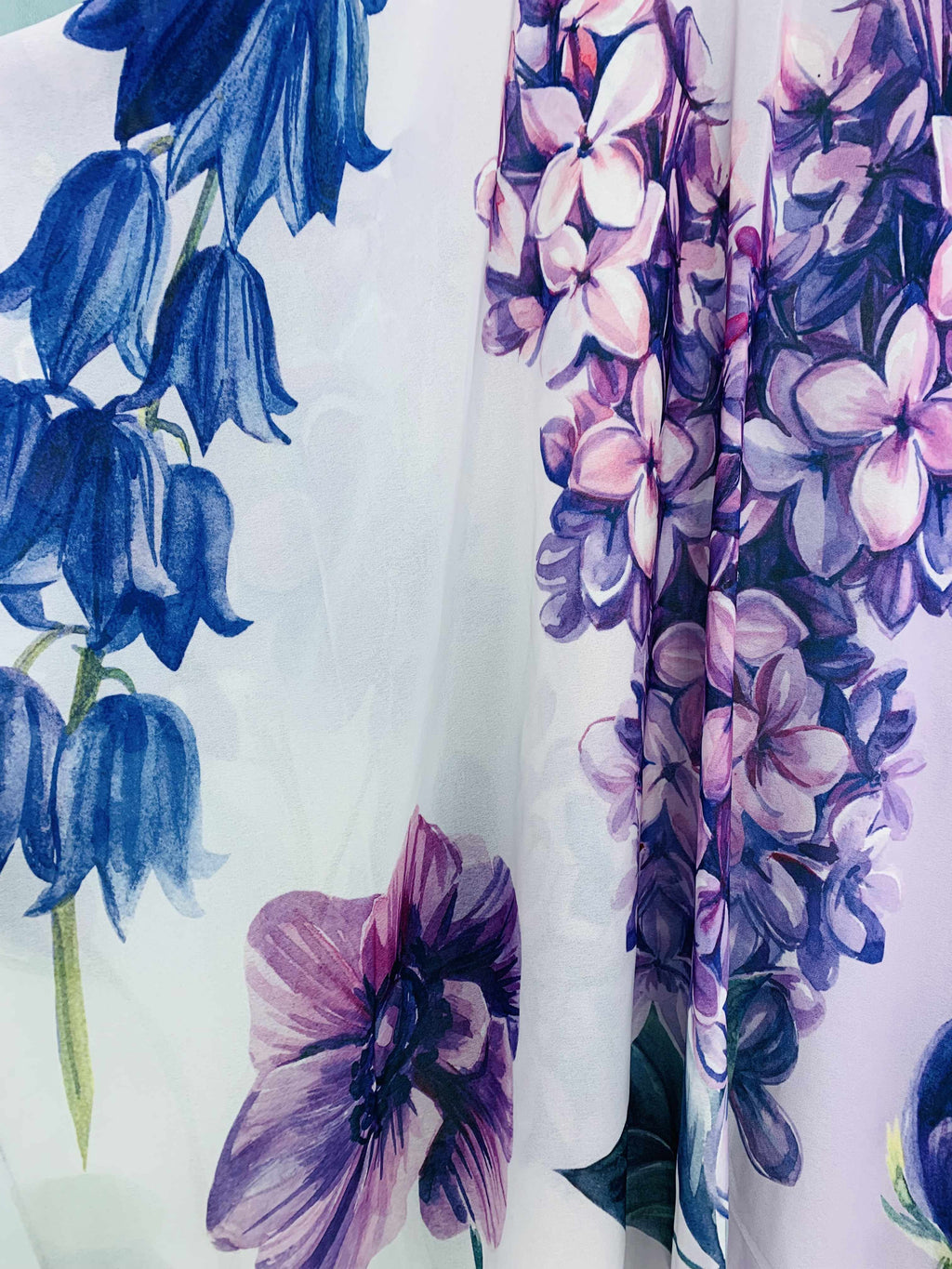 Purple Floral & Butterfly Kimono