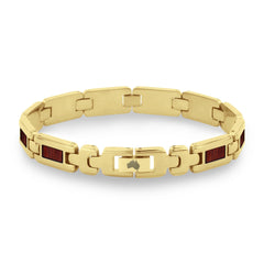 Jarrah Men's Link Bracelet - Yellow Gold