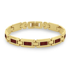 Jarrah Men's Link Bracelet - Yellow Gold