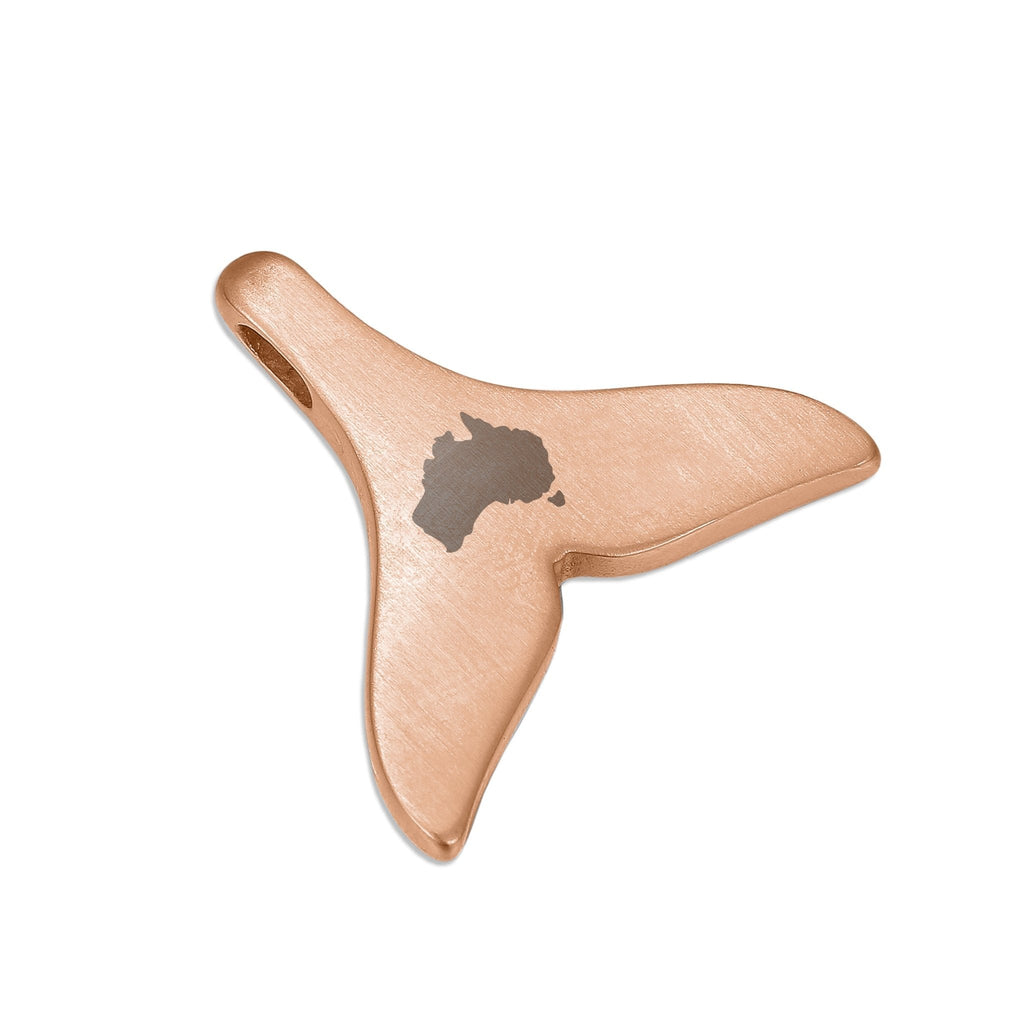Jarrah Whale Tail Necklace - Rose Gold