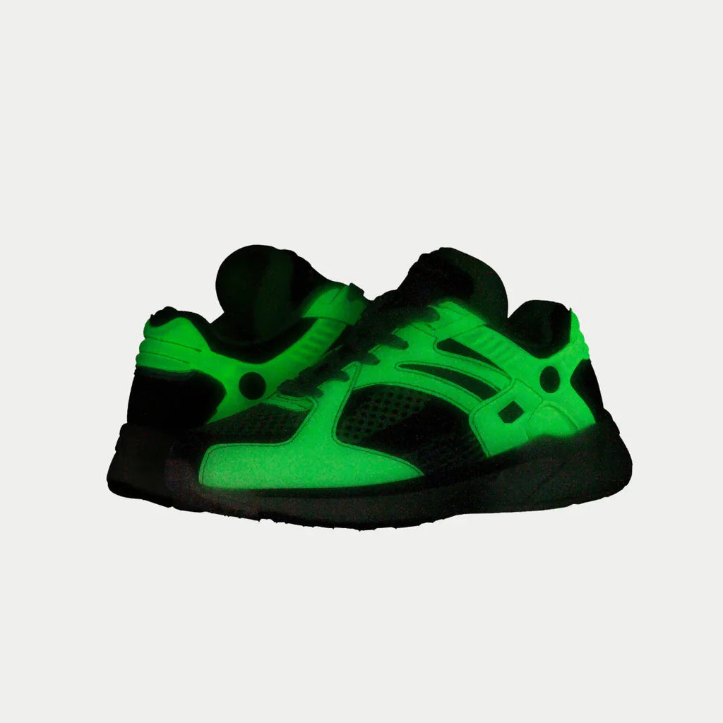 LA Gear Kids Catapult Light-Up x Glow Lowtop | Neon Yellow x Black