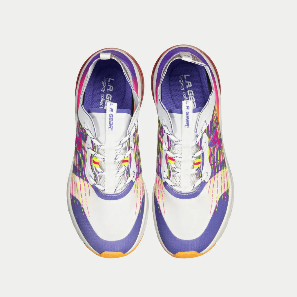 LA Gear Women's Artesia Lowtop | White x Purple x Orange
