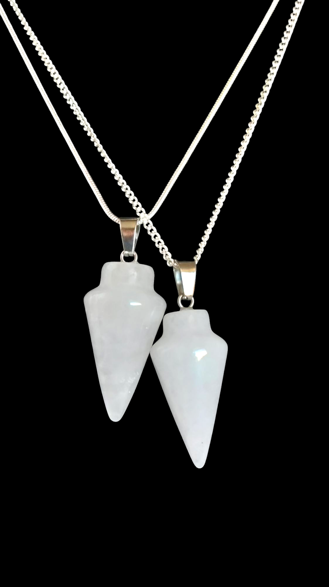 925 silver chain Pendulum Necklace